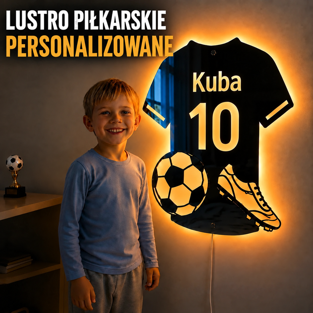 LumiGol – personalizowane lustro LED piłkarskie